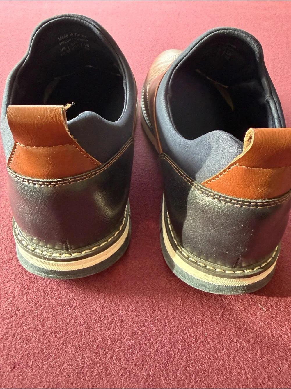 Madden Steve Madden Men’s Lyddon Oxford Brown Blue Casual Lace-Up Shoes 10.5